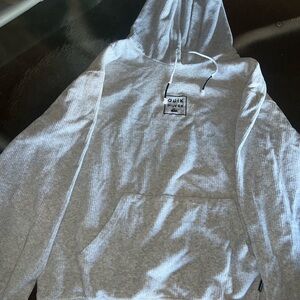 Quicksilver Grey corduroy hoodie!!! 
Great condition 
Men’s small